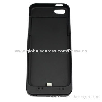 2,200mAh Battery cover for iPhone 5, with kickstand on back